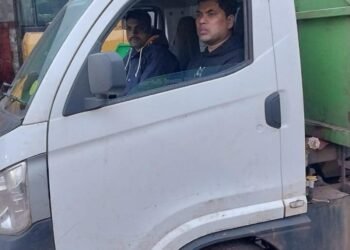 Belagavi’s Chief Commissioner goes on an early morning city inspection.