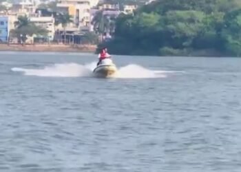 Belgaum lake introduces high speed motor boating