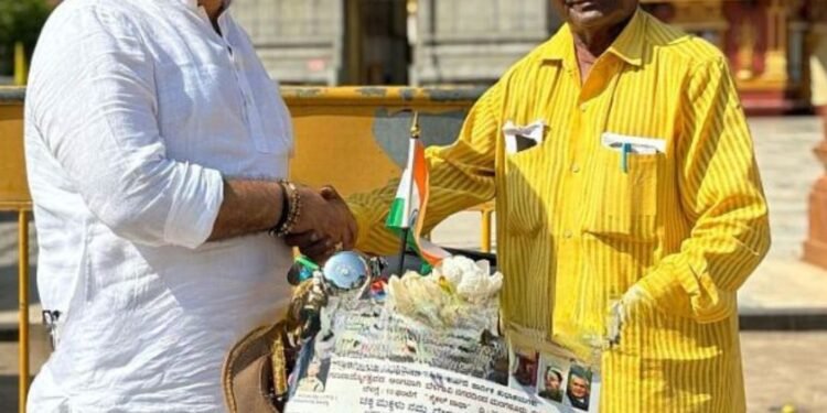 Elderly Cyclist Covers Over 500km for a cause