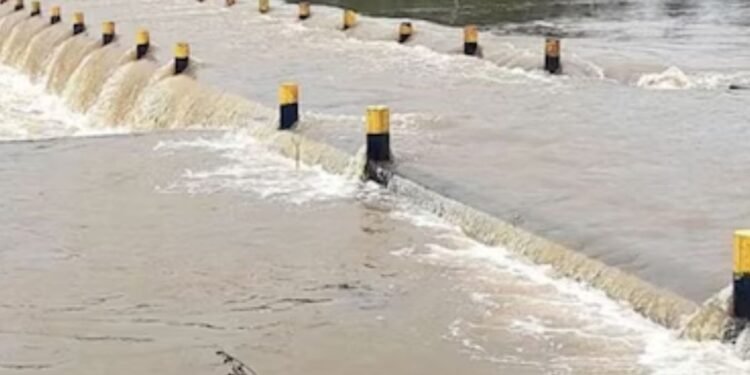 Sunadholi Bridge submerged amid ghataprabha river overflow in Karnataka