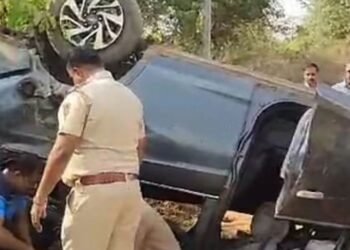 Fatal Accident near Khanapur railway bridge kills two