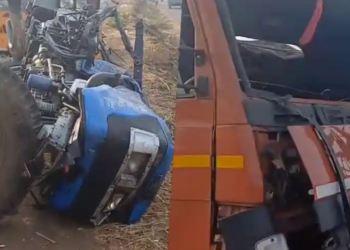 Farmer dies in Belgaum road accident as canter collides with coriander-loaded tractor