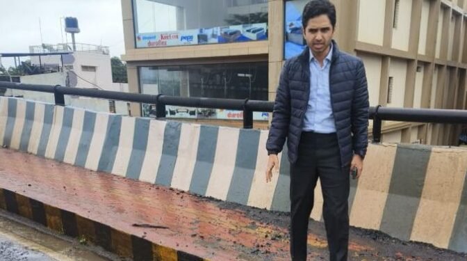 Belgaum District Collector Inspects Road Damage, Urges Immediate Repairs