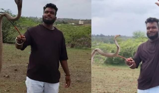 Belgaum’s ‘Snake Nikhil Kumar’ honored for rescuing more than 650 snakes