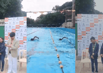 Belgaum Mother-Son Duo Achieves 12-Hour Non-Stop Swimming Feat, Enters record books