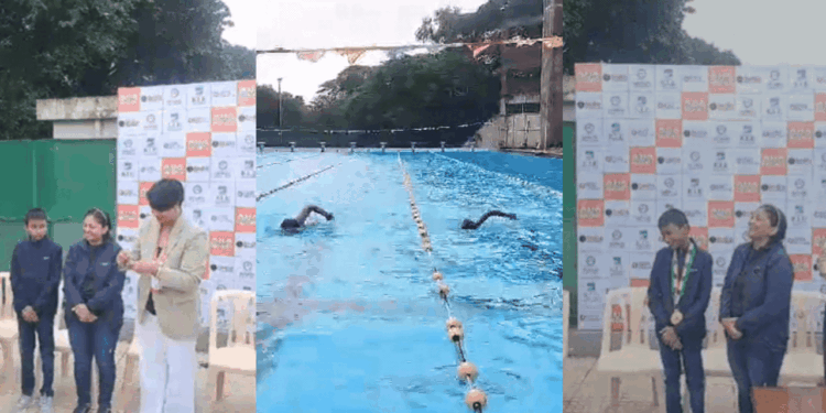 Belgaum Mother-Son Duo Achieves 12-Hour Non-Stop Swimming Feat, Enters record books