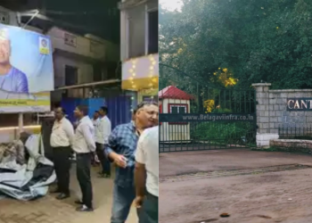 BCC begins removal of non Kannada boards ahead of Karnataka Rajyotsava