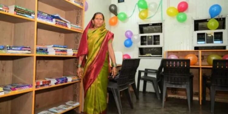 Gruhalakshmi beneficiary opens library for rural students in Mantur, Belagavi