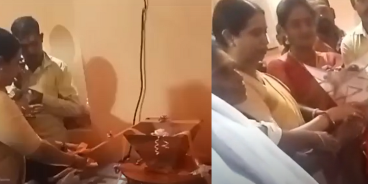 Belgaum woman launches savory powder business with Griha Lakshmi funds; inaugurated by Minister Hebbalkar