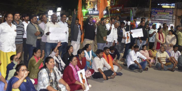 BJP MLC CT Ravi’s arrest leads to protests and accusations against Congress Govt