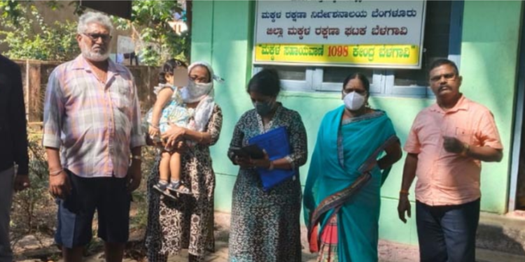 Two-year-old girl sold for Rs 4.5 lakh rescued in Belagavi police child trafficking bust