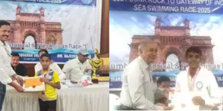 Belagavi swimmers earn top honors at Maharashtra’s sea swimming race