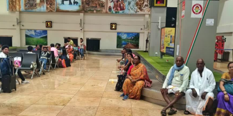 Shivamogga flight diverted to Belagavi due to rain, passengers inconvenienced