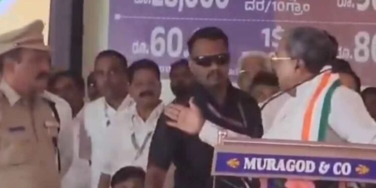 Siddaramaiah’s heated confrontation with police officer at Belagavi rally draws criticism