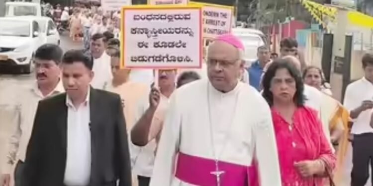 Silent rally in Belagavi seeks justice for Kerala nuns