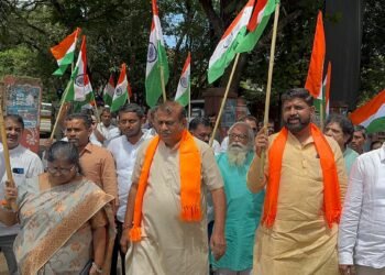 Protest in Belagavi Over State’s Abridgment of Vande Mataram