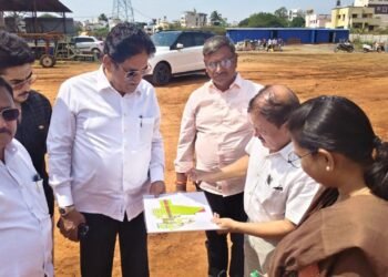 BUDA Chief Asif Sait Inspects Kanbargi IT Park Site, Demands Transparent Execution