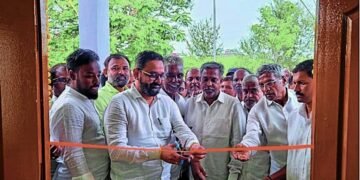 MLA Nikhil Katti Inaugurates New Lab Building at Hukkeri Public Hospital