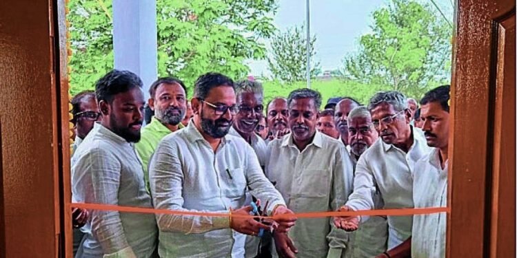 MLA Nikhil Katti Inaugurates New Lab Building at Hukkeri Public Hospital