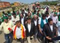 Sugarcane farmers march to Hubballi, reject wait for committee report
